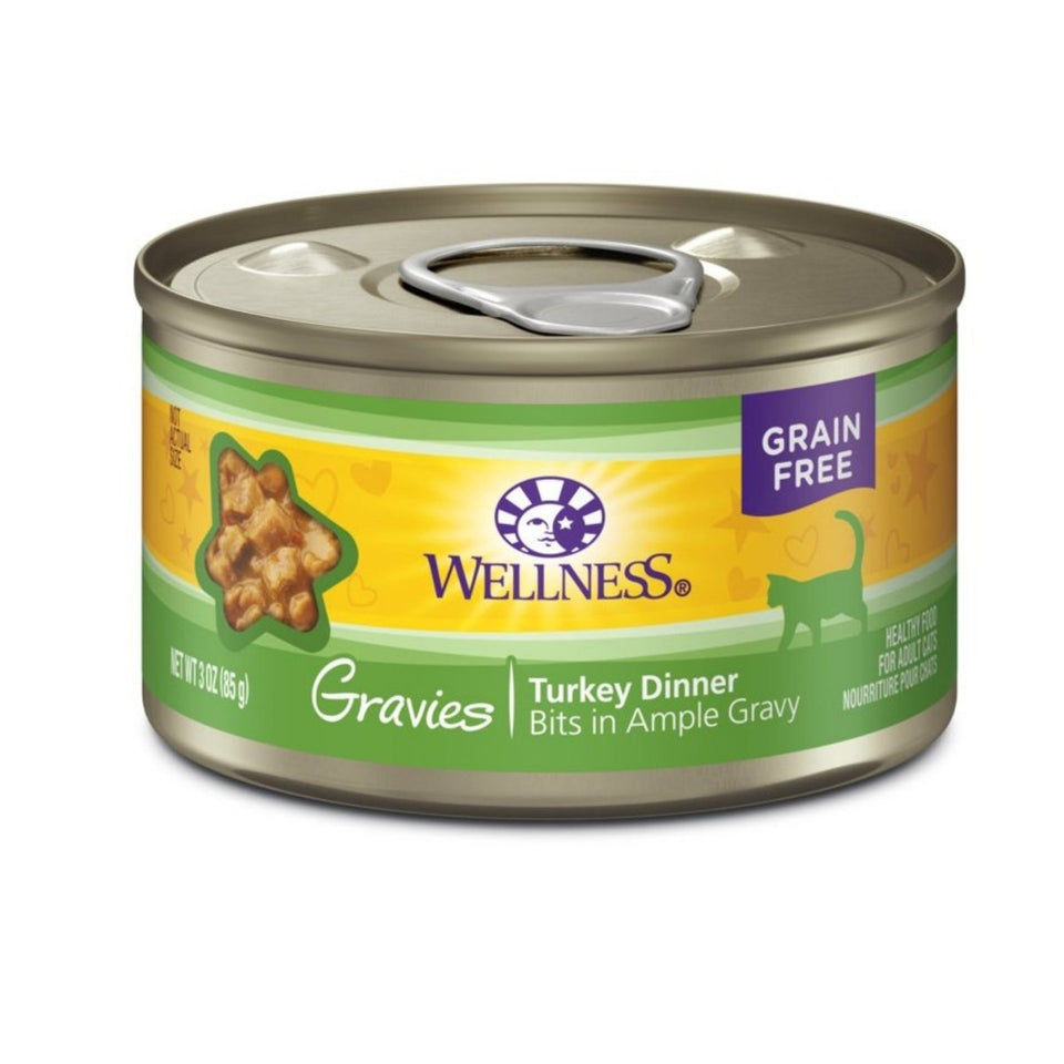 Wellness Complete Health Gravies Turkey Wet Cat Food, 3 oz, 12 ct