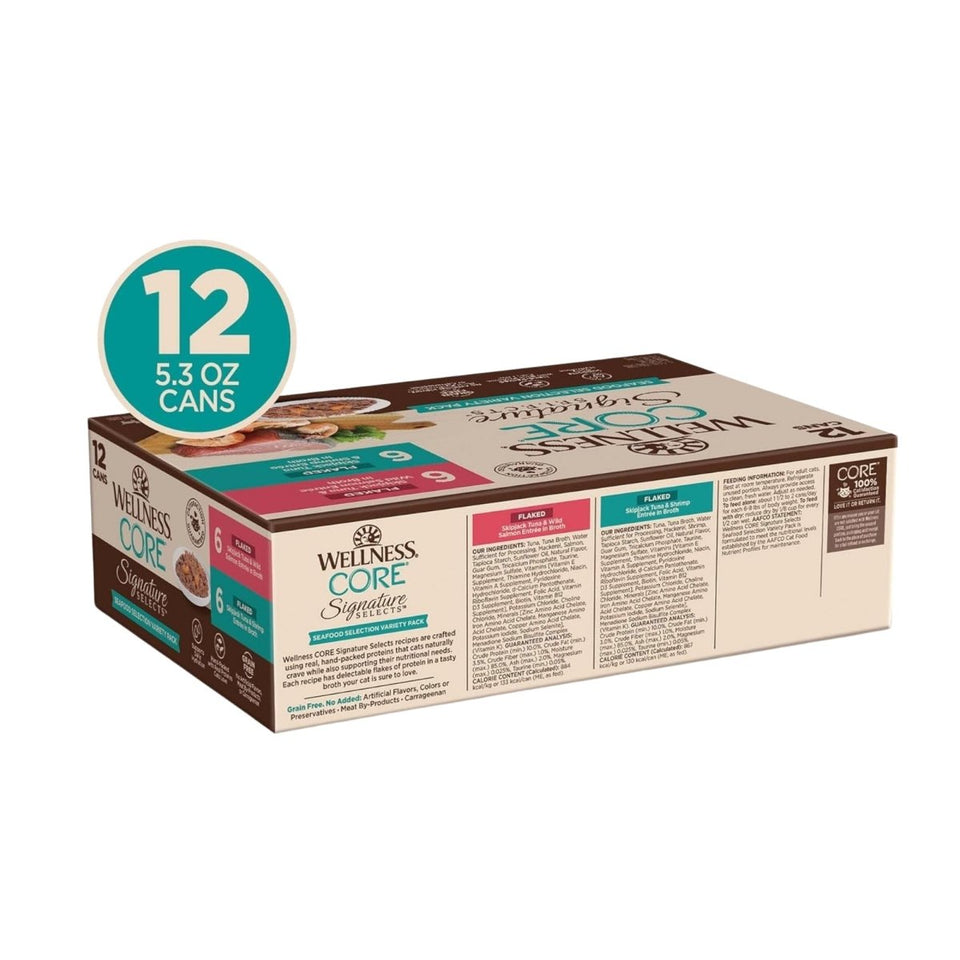 Wellness CORE Signature Selects Cat Seafood Variety, 5.3 oz, 12 ct, view 5