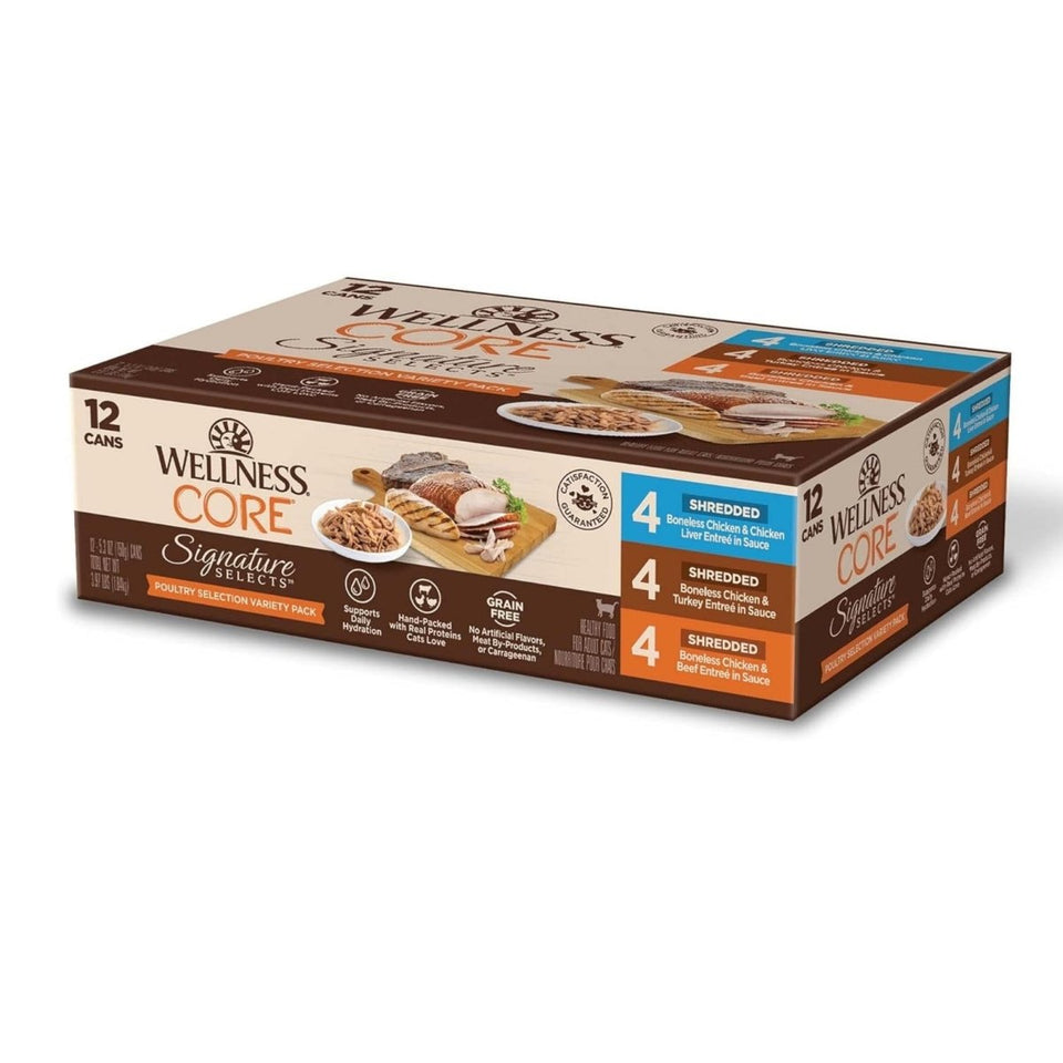 Wellness CORE Signature Selects Cat Poultry Variety, 5.3 oz, 12 ct