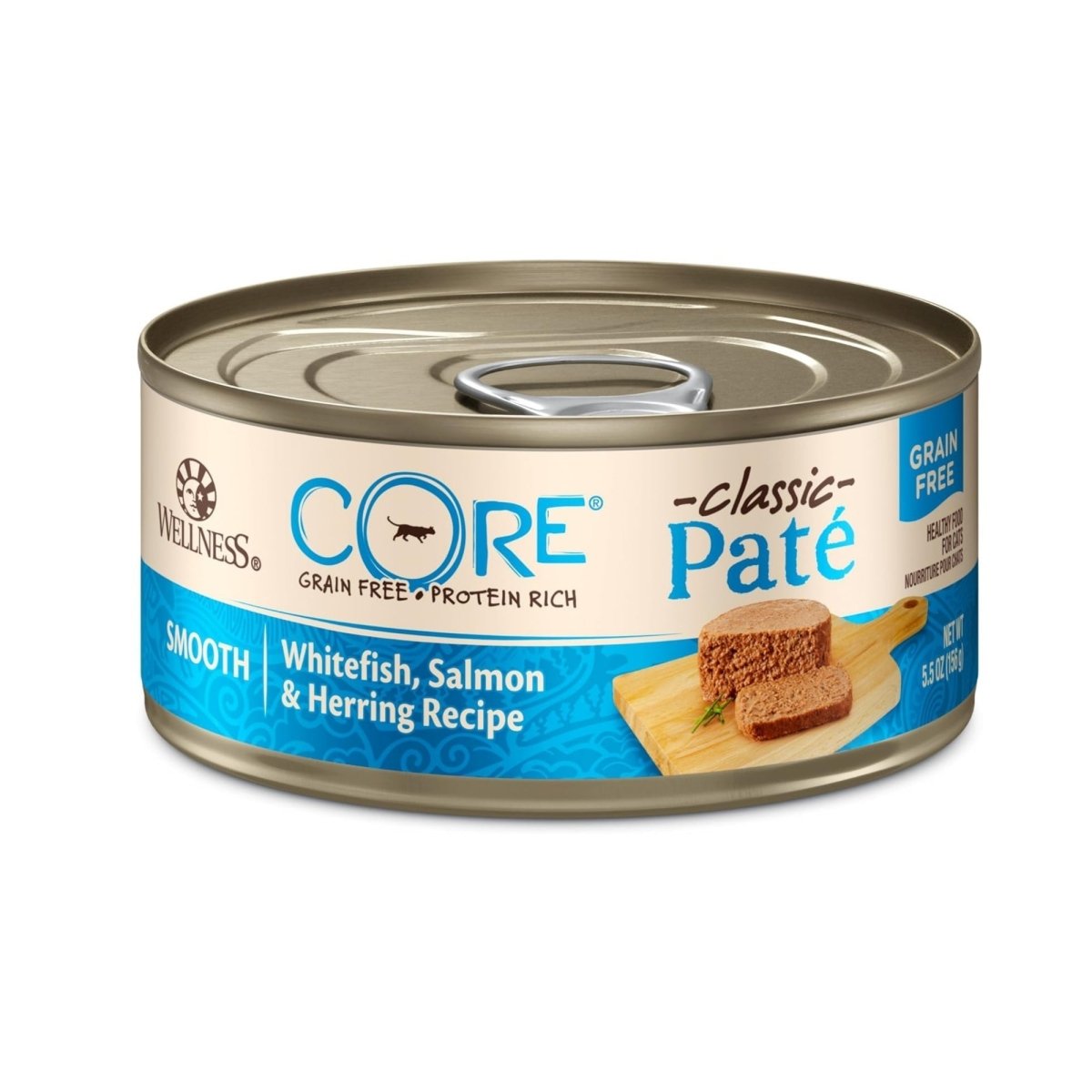 Wellness Cat Core Whitefish Salmon Herring Pate 5.5oz. (Case of 24) - Pets Perfect