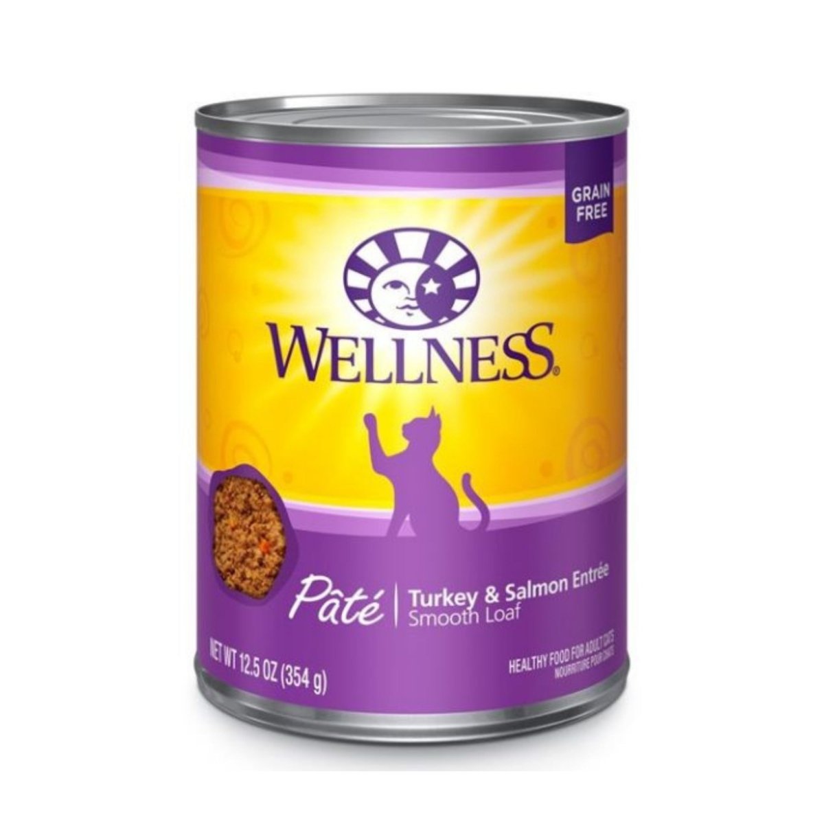 Wellness Cat Complete Health Grain - free Turkey Salmon Pate 12.5oz. (Case of 12) - Pets Perfect