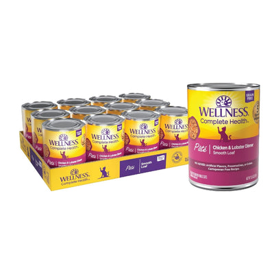 Wellness Cat Complete Health Grain-free Chicken Lobster Pate 12.5oz. (Case of 12)