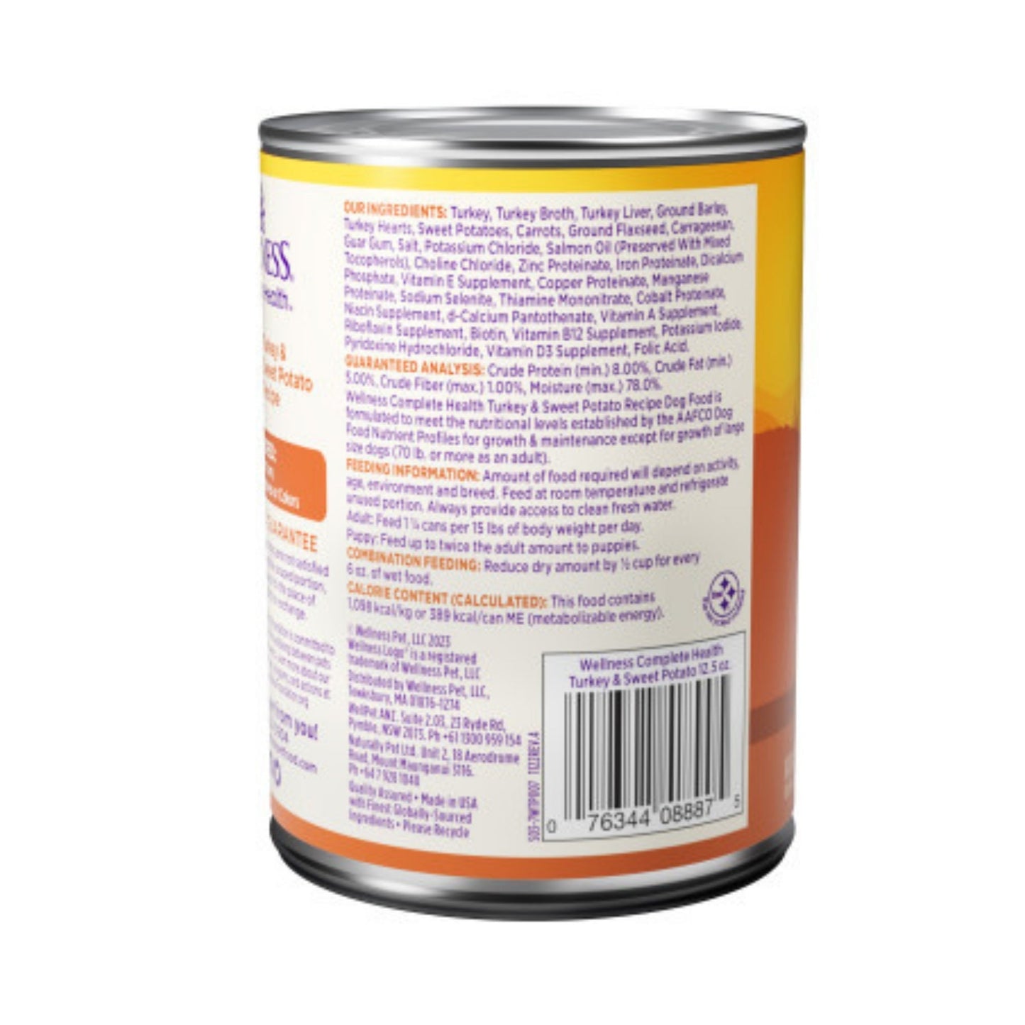 Wellness Dog Complete Health Turkey Sweet Potato Recipe 12.5 oz. 12 ct, view 3