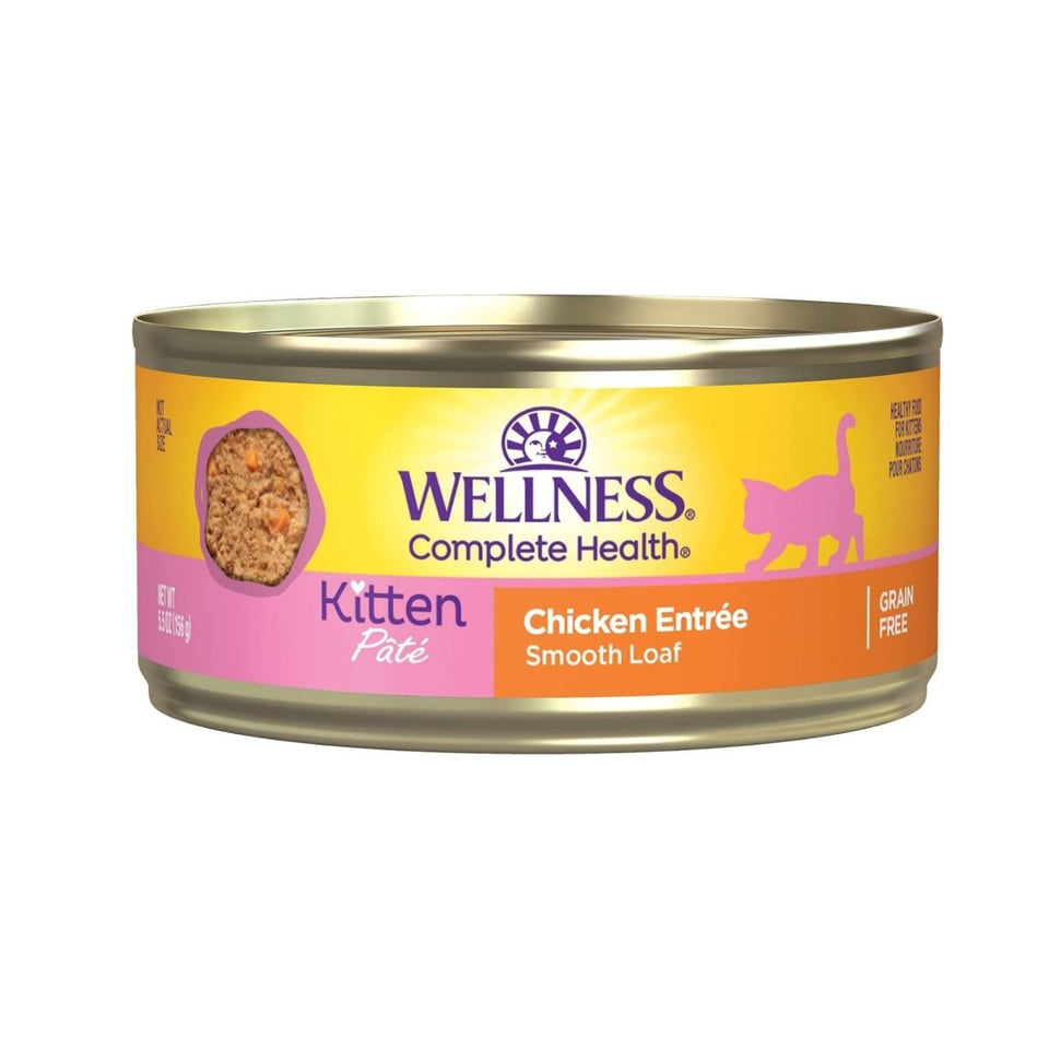 Wellness Complete Health GF Wet Kitten Wet Cat Food, Chicken Pate