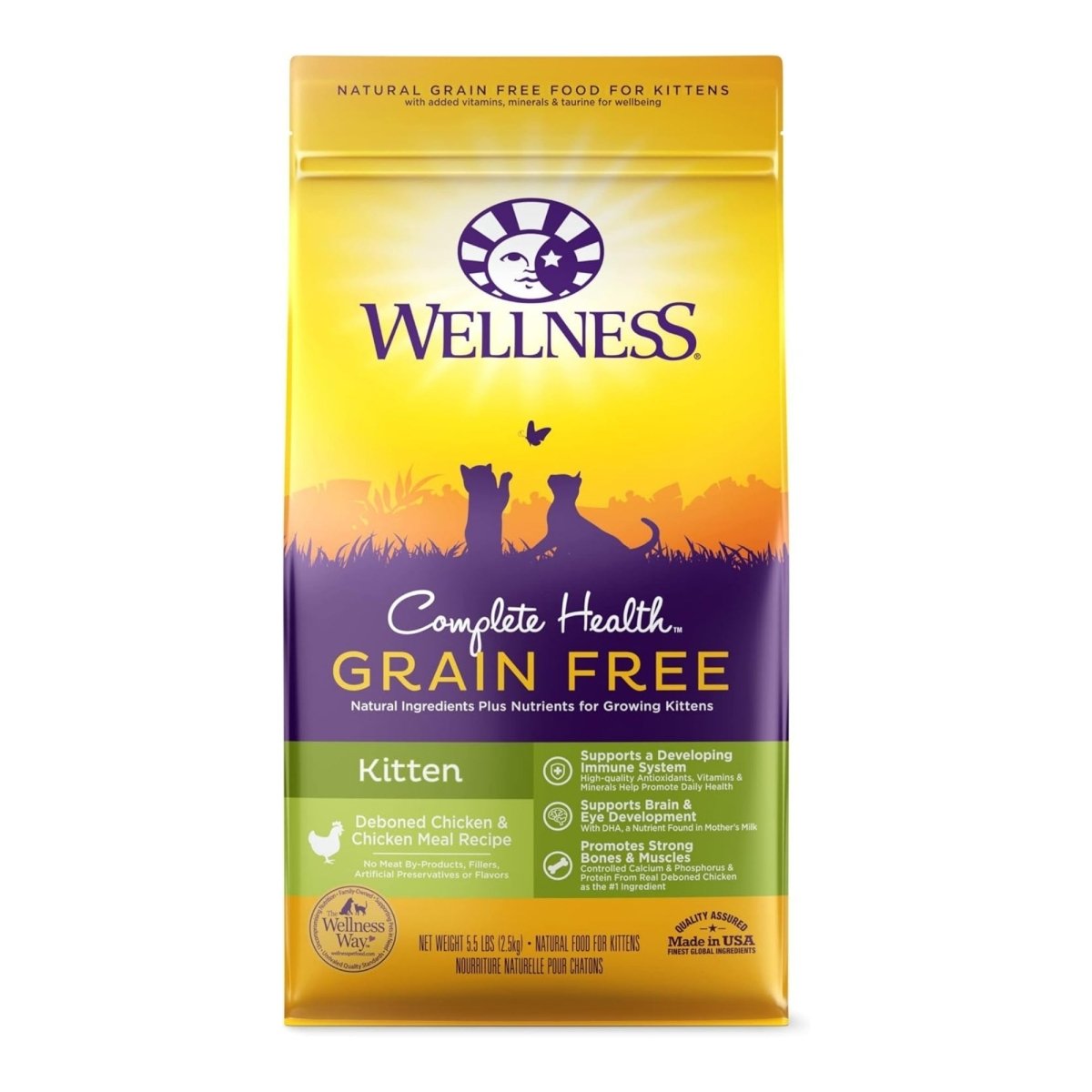 Wellness Complete Health Kitten Grain - free Debone Chicken 5.5Lb - Pets Perfect