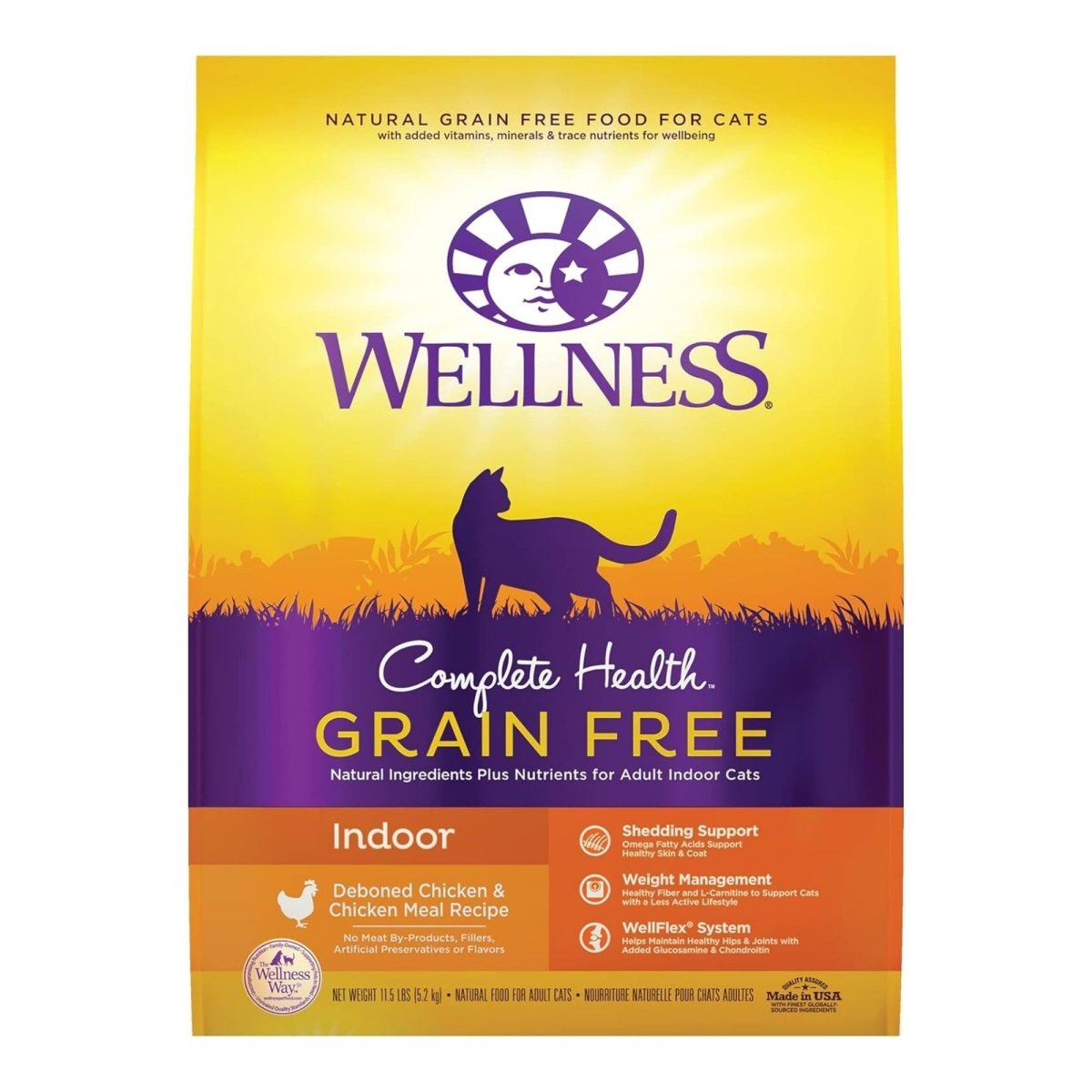 Wellness Cat Complete Health Grain - free Indoor Debone Chicken 11.5Lb Adult - Pets Perfect