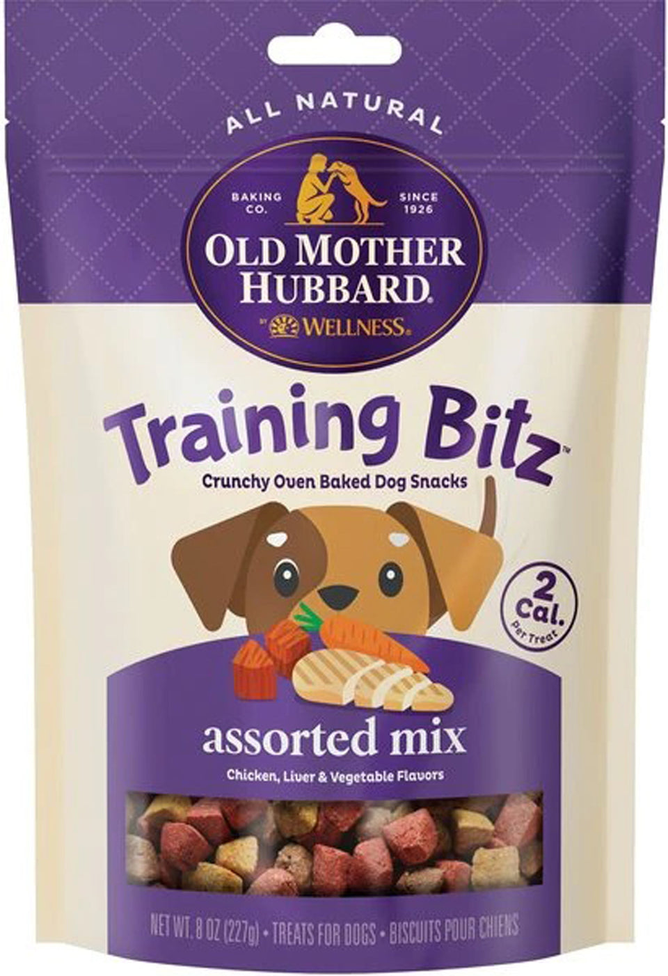 Old Mother Hubbard Bitz Assorted Crunchy Mini Training Treats, 8 oz