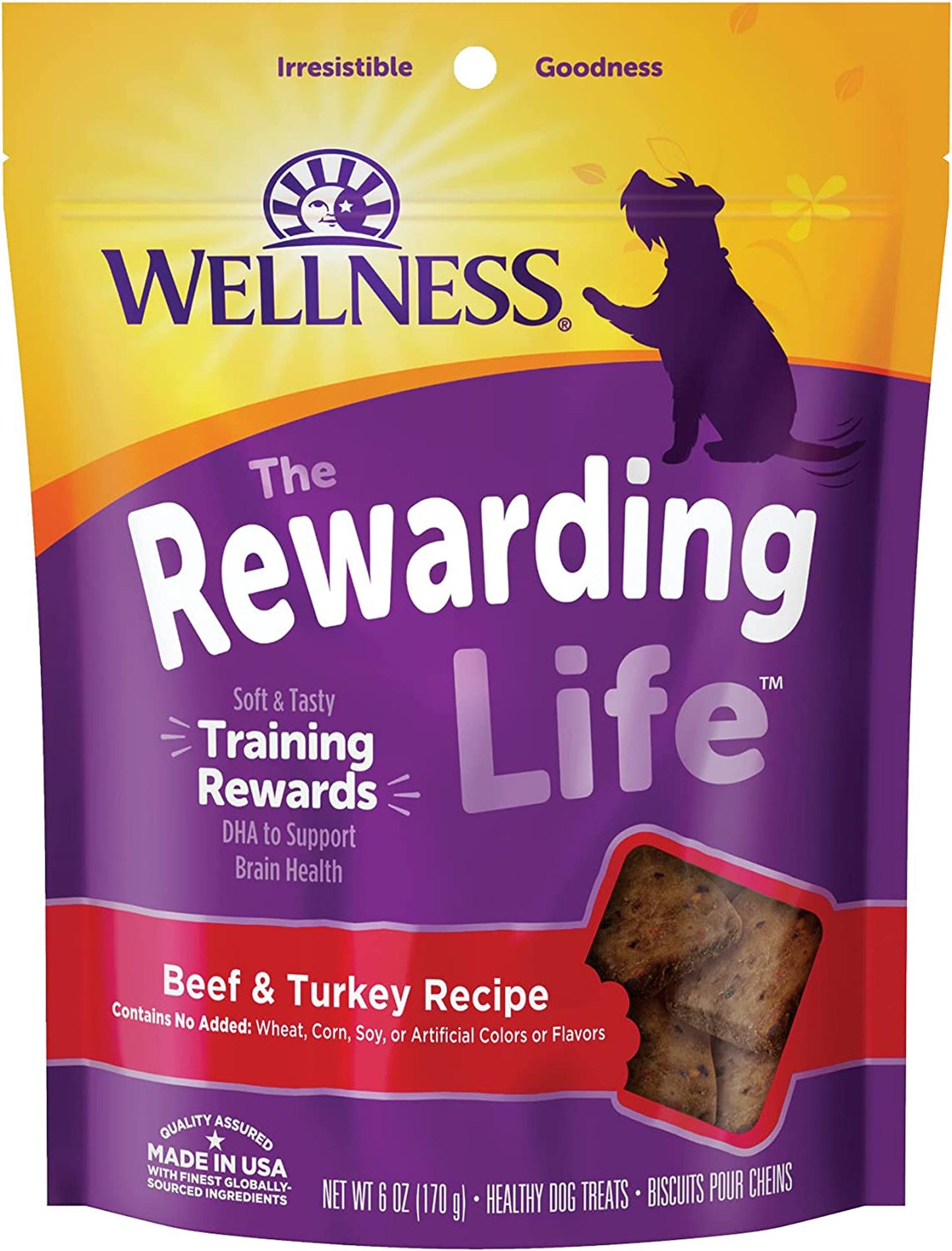 Wellness Rewarding Life Dog, 6 oz Beef Turkey Soft