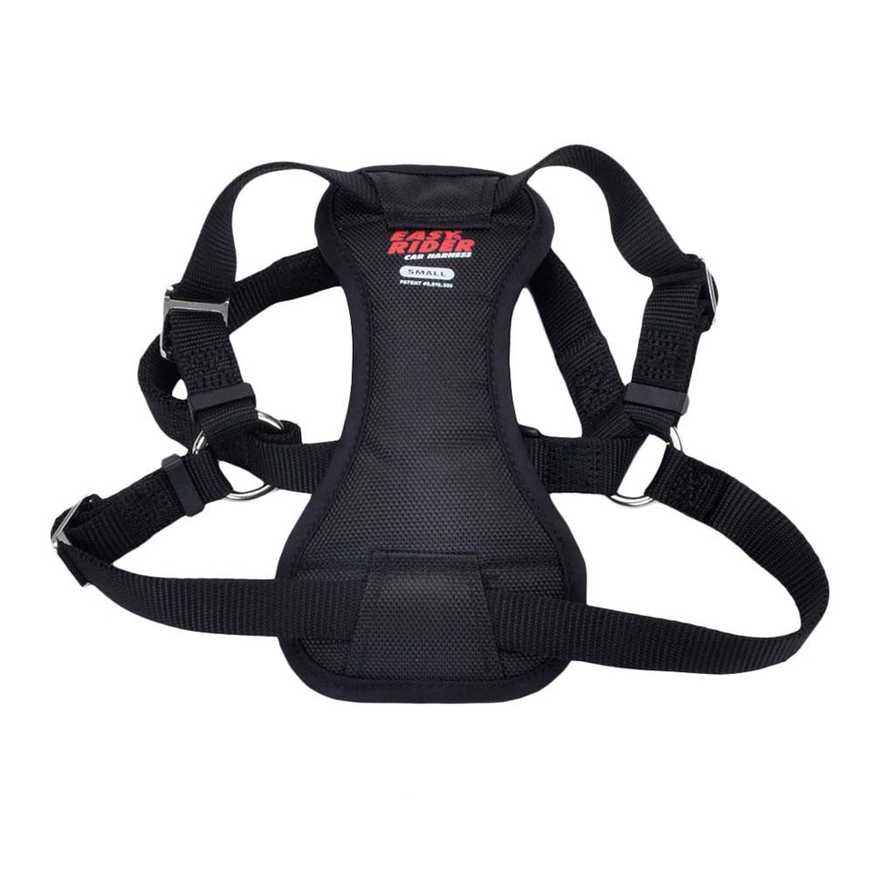 Easy Rider Adjustable Car Dog Harness, Black 16-24 in, Small