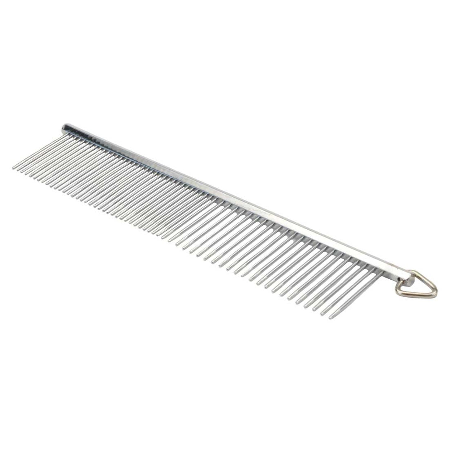 Safari Dog Grooming Comb Medium/Coarse, Silver, 7.25 in