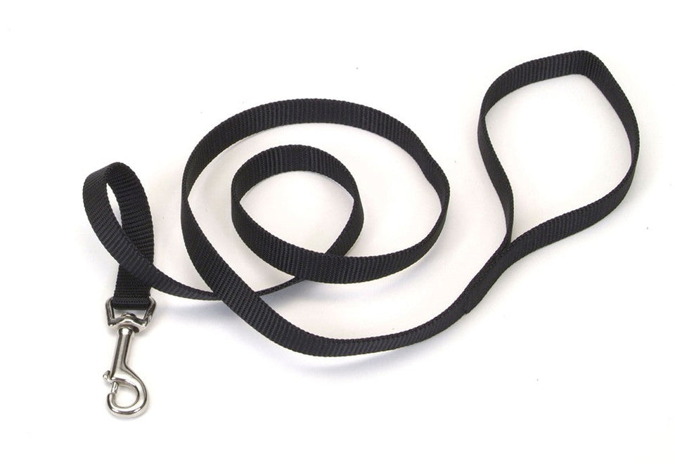 Coastal SinglePly Nylon Dog Leash, Black, 5/8 in x 4 ft