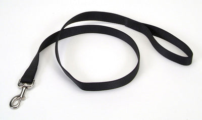 Coastal SinglePly Nylon Dog Leash, Black, 1 in x 4 ft