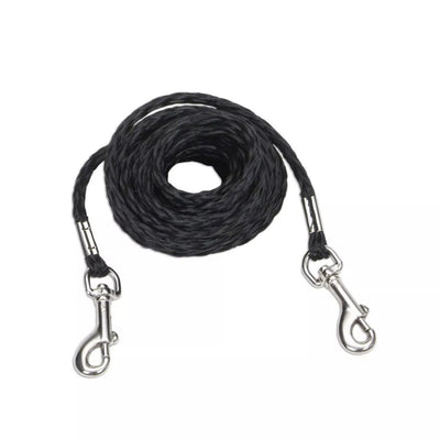 Coastal Poly Petite Dog Tie-Out Black, 5/32 in x 10 ft