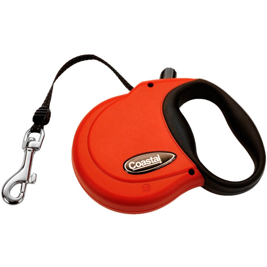 Coastal Retractable Dog Leash Red, 12 ft, X-Small