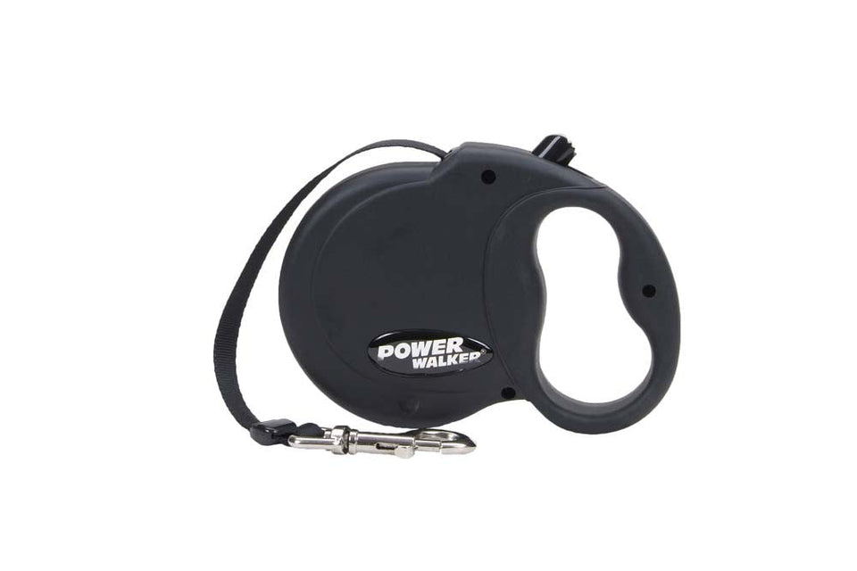Coastal Retractable Dog Leash, Black, 16 ft, Small