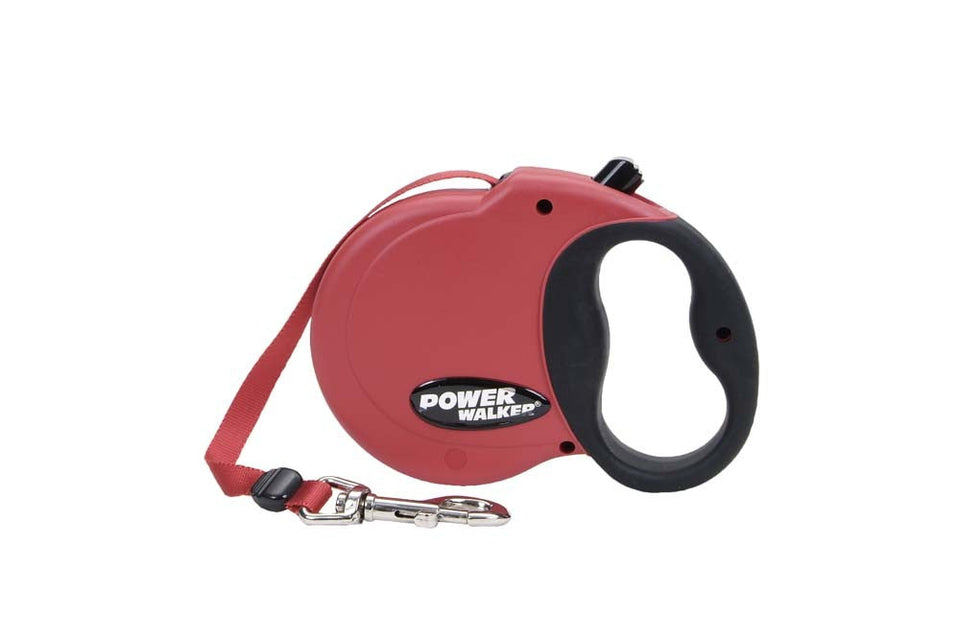 Coastal Retractable Dog Leash, Red, 16 ft, Small