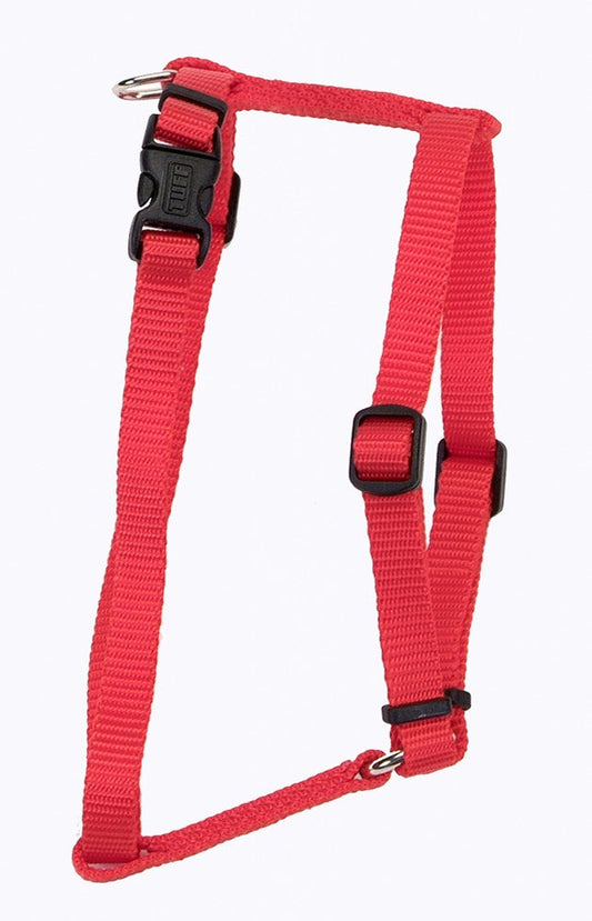 Coastal Standard Adjustable Nylon Dog Harness Red, 1ea/MD, 3/4In X 1830 in