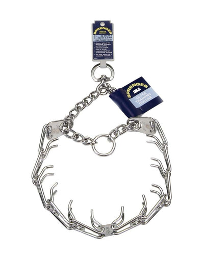 Herm. Sprenger Ultra Plus Prong Training Dog Collar Nickel, Chrome 3.25 mm x 20 in