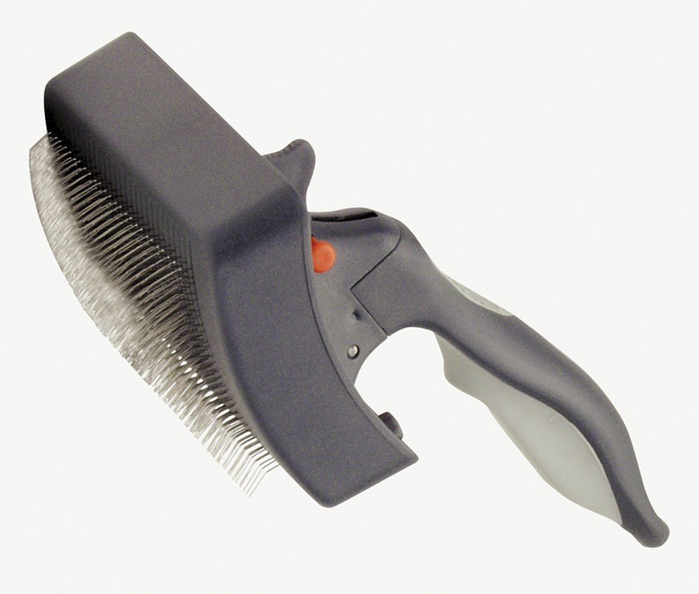 Evolution Self - Cleaning Slicker Dog Brush 1ea/MD - Pets Perfect