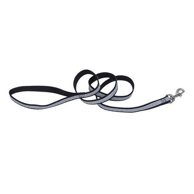 Coastal Pet-Pet Attire Coastal Ribbon Nylon Dog Leash, 5/8 in x 6 Houndstooth - Pets Perfect