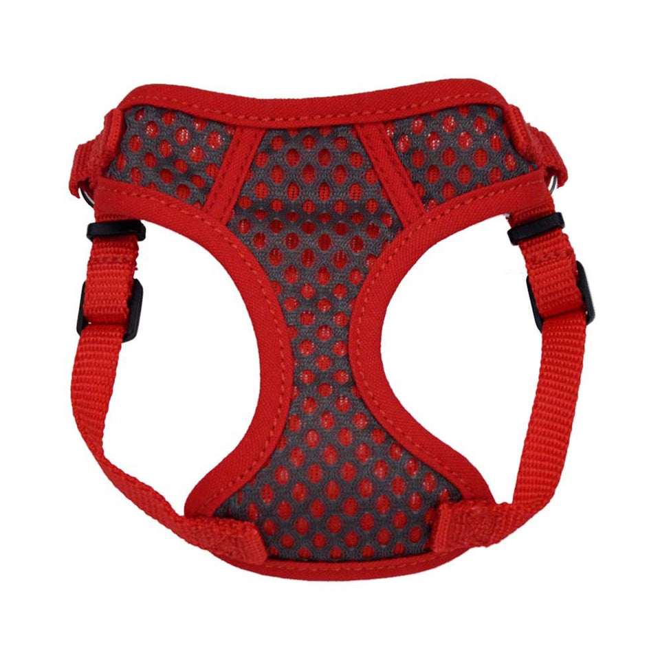 Coastal Comfort Soft Sport Wrap Dog Harness Grey Red X-Small