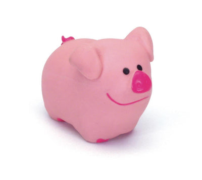 Rascals Latex Pig Dog Toy, Pink, 2.75 in