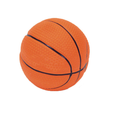 Rascals Latex Dog Toy Basketball, Brown, 2.5 in