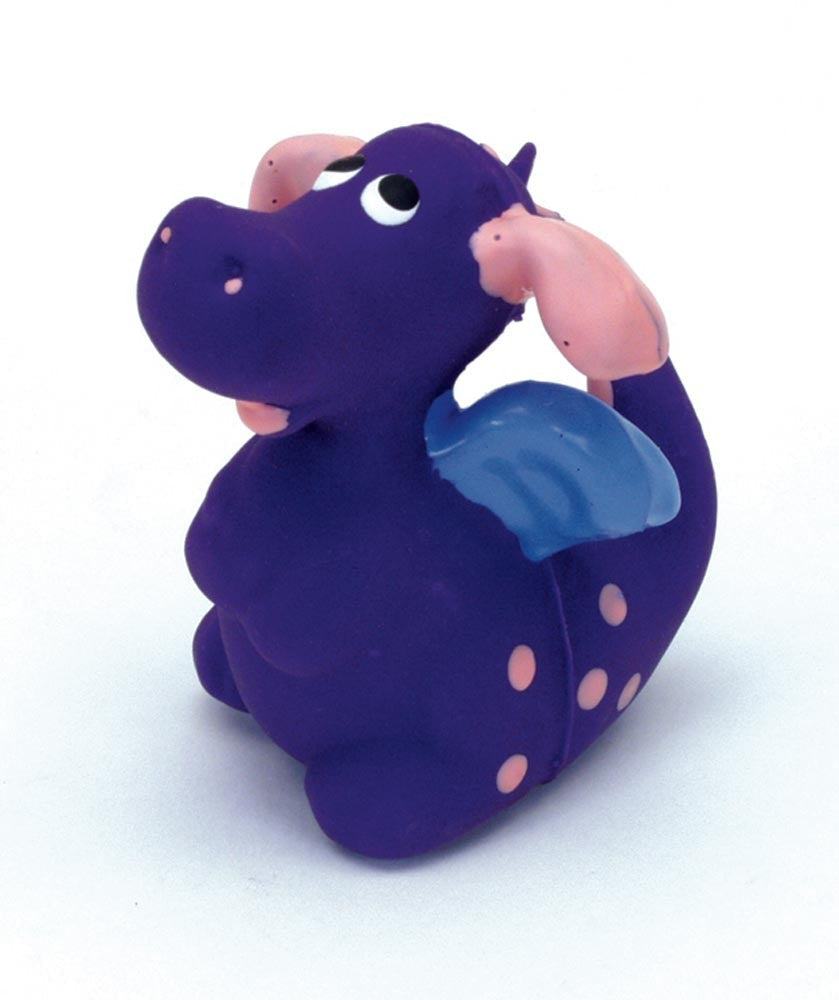 Rascals Latex Dog Toy Dragon, 3 in