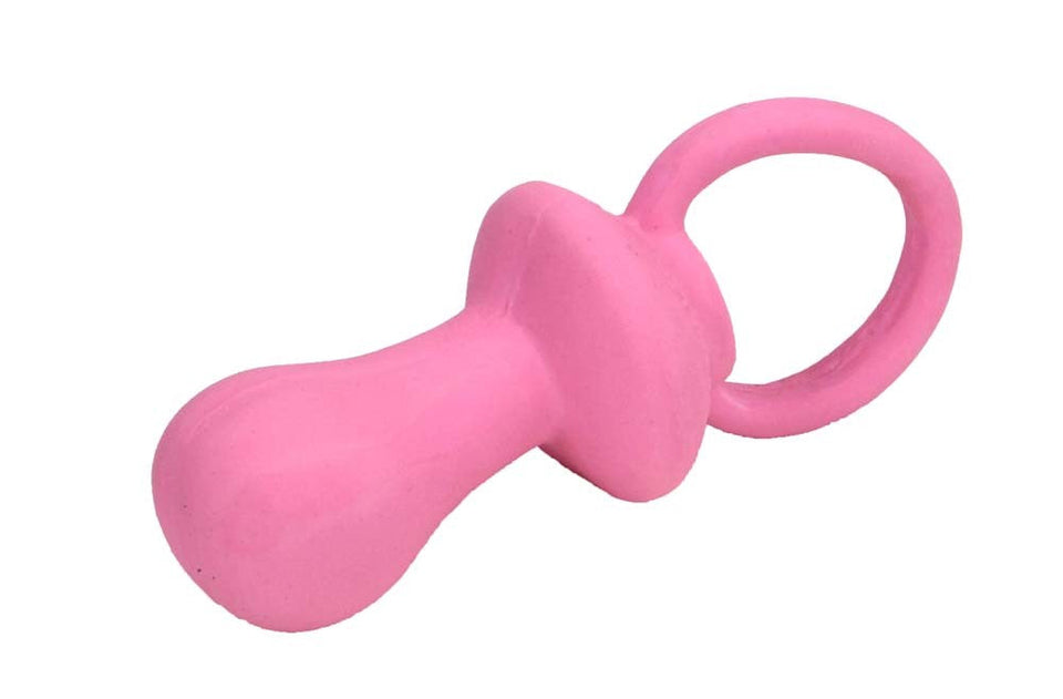 Rascals Latex Pacifier Dog Toy, Pink, 4.5 in