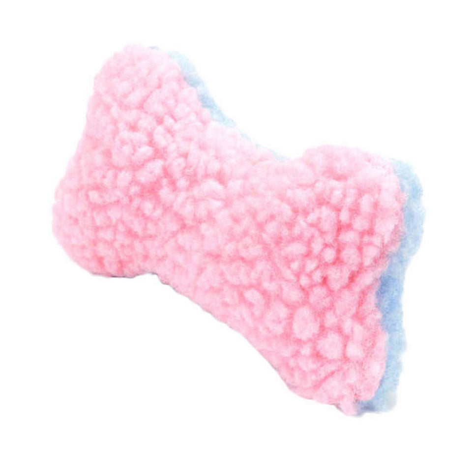 Lil Pals Li'l Pals Fleece Dog Toys Bone, 4.5 in