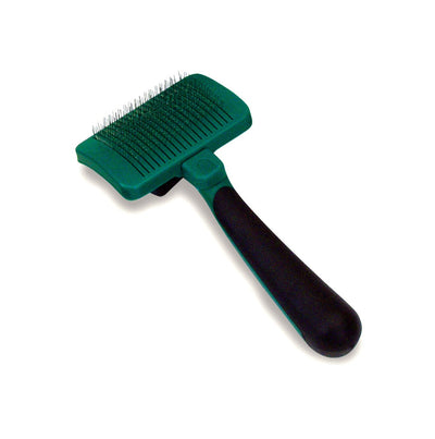 Safari Dog Self-Cleaning Slicker Brush Light Green/Dark, Green Small