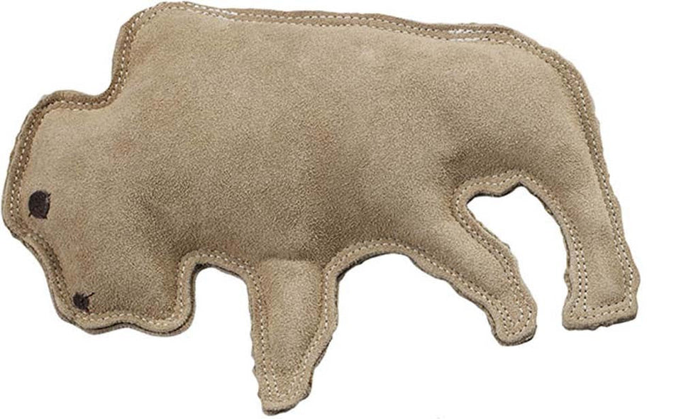 Dura-Fused Leather & Jute Buffalo Dog Toy, Large