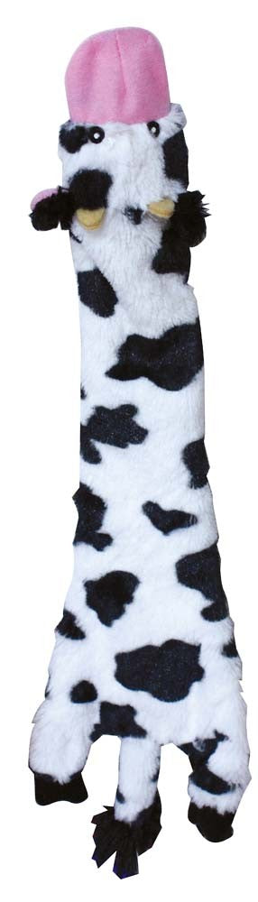 Skinneeez Crinkler Dog Toy Cow, 14 in