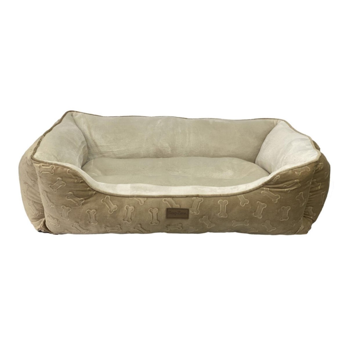 Ethical Pet Sleep Zone Embossed Bone Stepin 31" Taupe - Pets Perfect