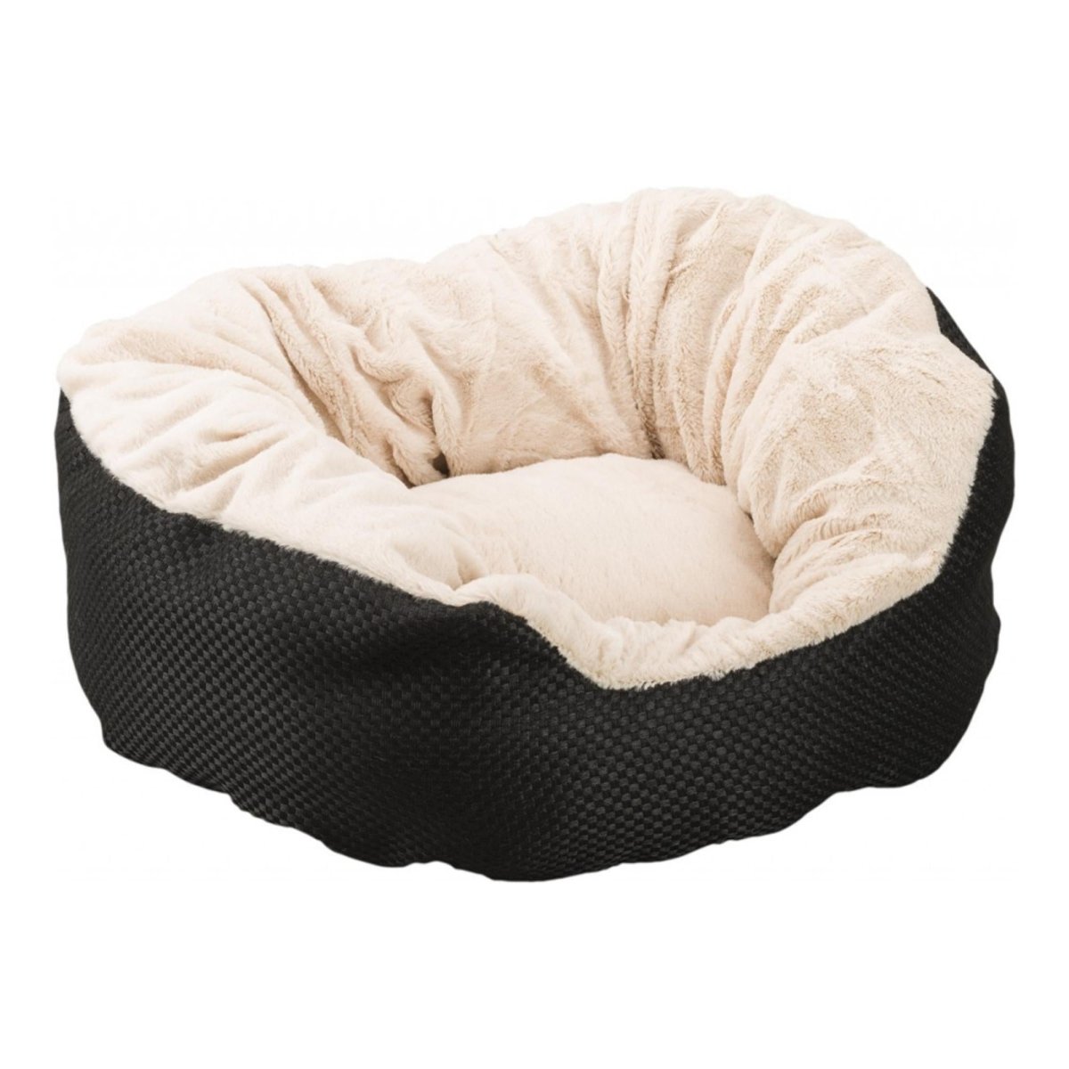 Ethical Pet Sleep Zone Basket Weave Cuddler 18" Black - Pets Perfect