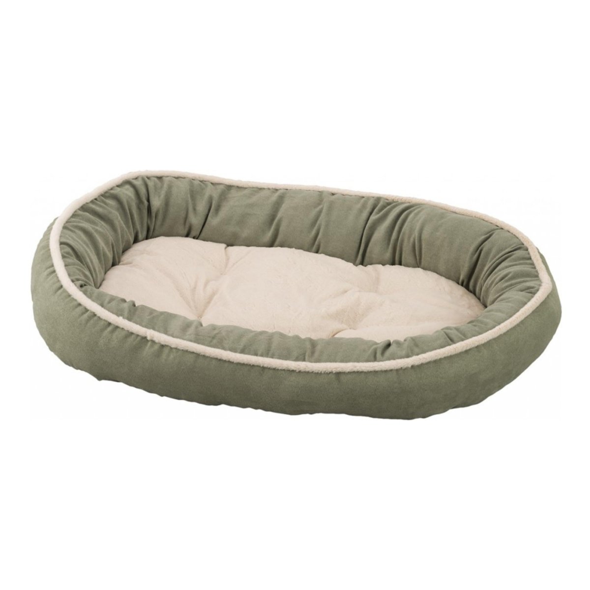 Ethical Pet Sleep Zone Shearling Oval Cuddler 35" Sage - Pets Perfect