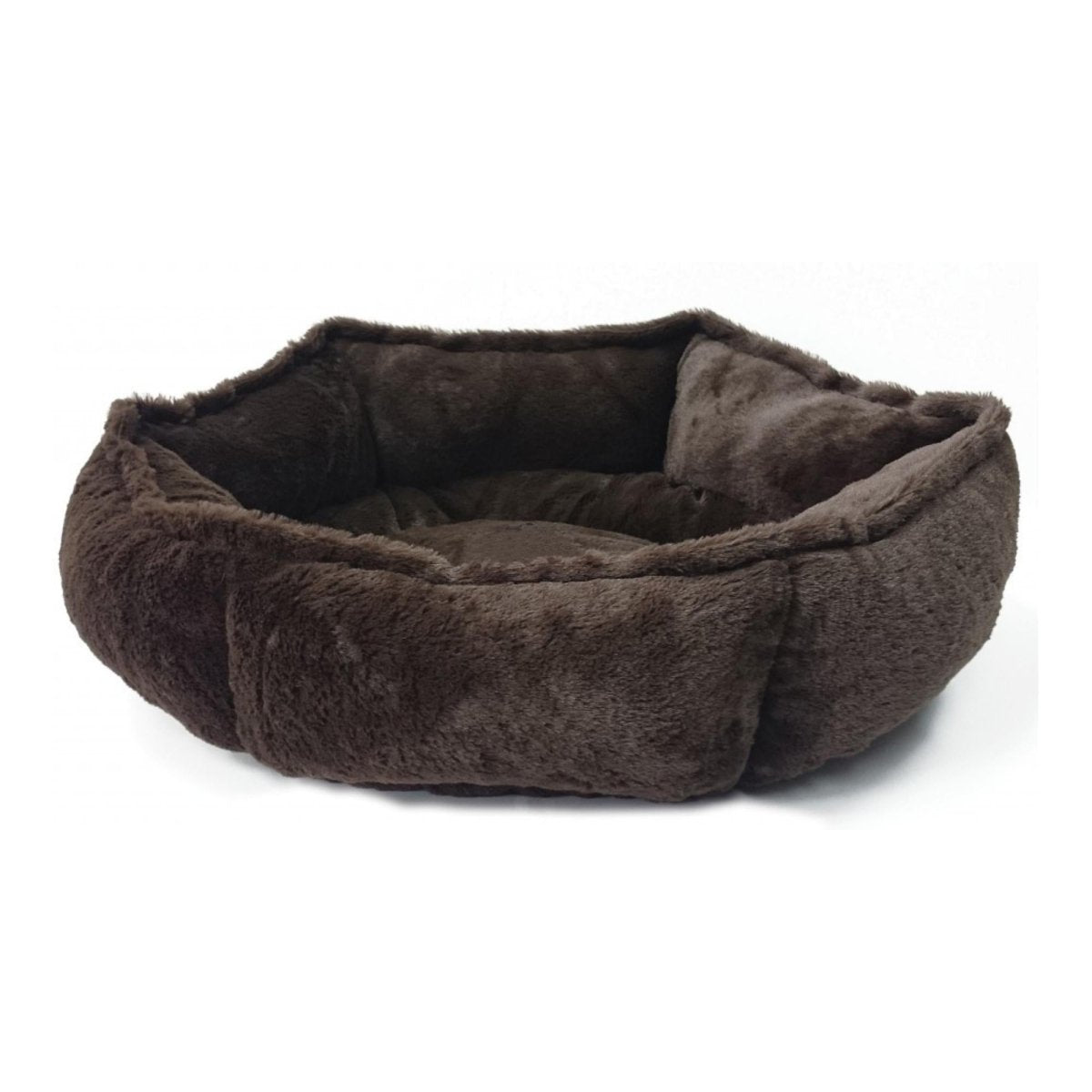 Ethical Pet Sleep Zone Hexagon Cuddler 24" Chocolate - Pets Perfect