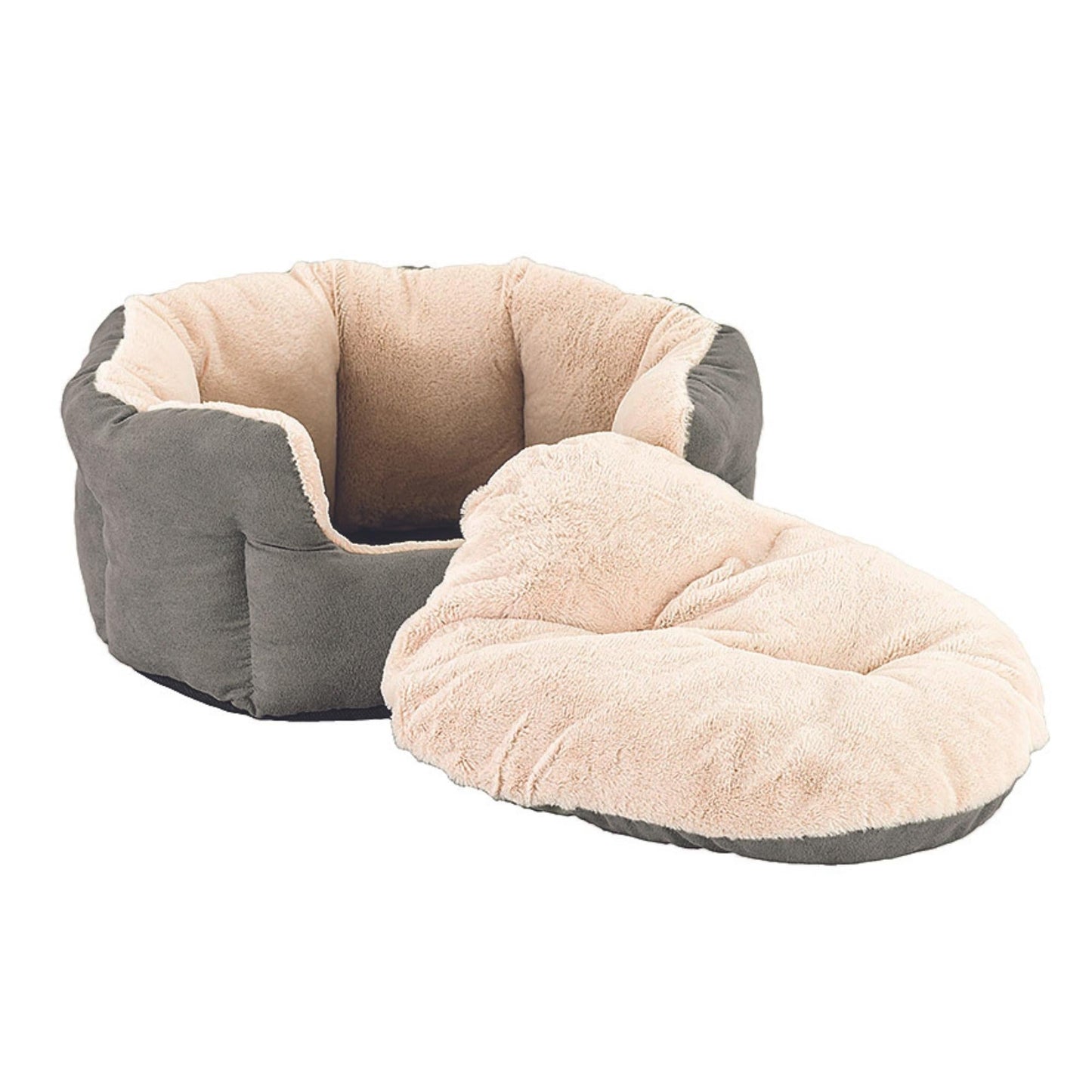 Ethical Pet Sleep Zone Reversible Cushion 18" Light Gray - Pets Perfect