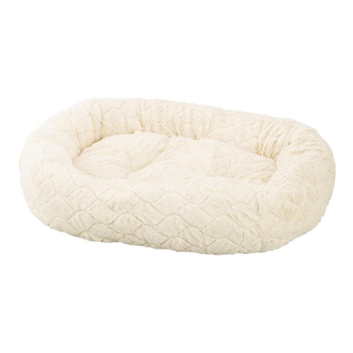 Ethical Pet Sleep Zone Diamond Cut Lounger 27" Cream - Pets Perfect