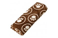 Spot Snuggler Paws/Circle Blanket Chocalate, 30 in x 40 in