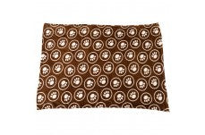 Spot Snuggler Paws/Circle Blanket Chocalate, 40 in x 60 in