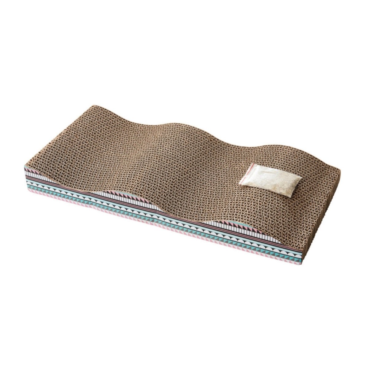 Spot Wave Cat Scratcher Multi 17in - Pets Perfect