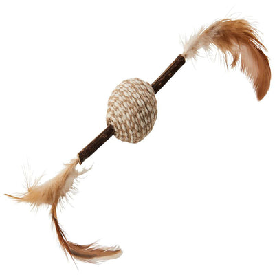 Spot Silver Vine Cord-Stick Cat Toy Assorted Tan-Brown, 12 in