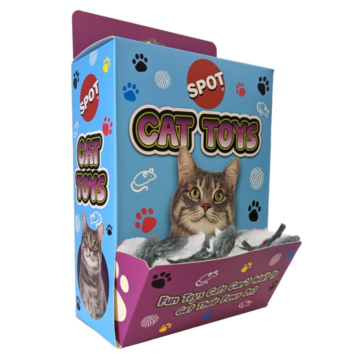 Spot Plush Mice Bulk PDQ 72 Pieces - Pets Perfect