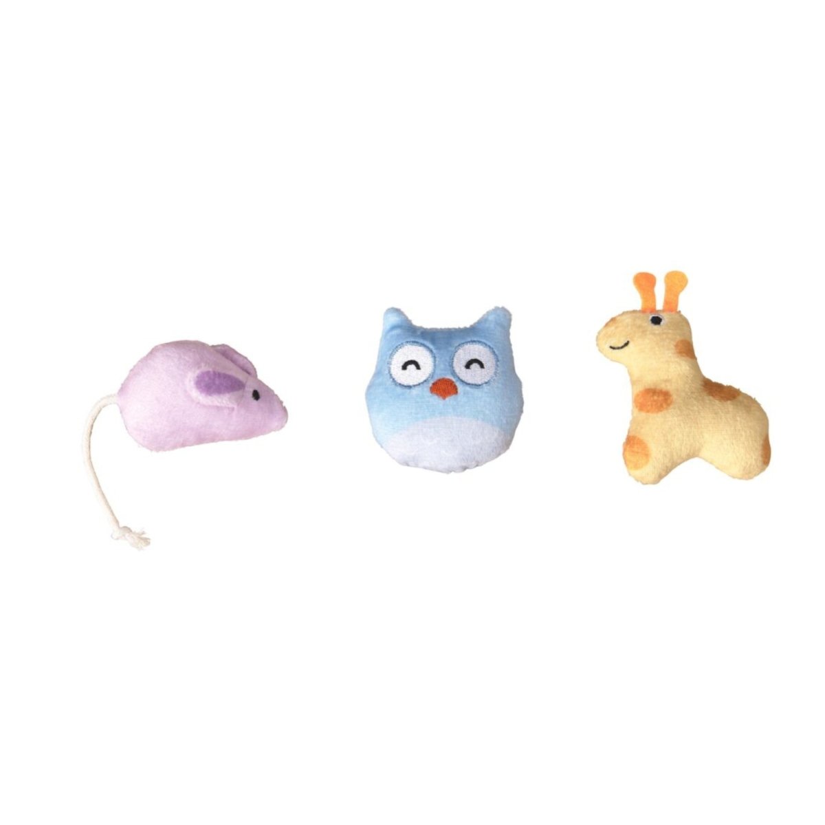 Spot Cuddly & Colorful Cat Toys 3 Pack - Pets Perfect