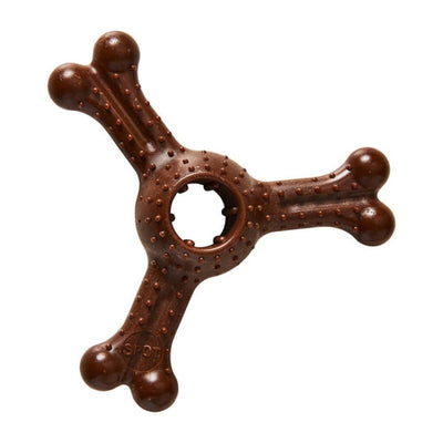 Bam-Bone Plus Triple Chew Dog Toy Bison, 7 in
