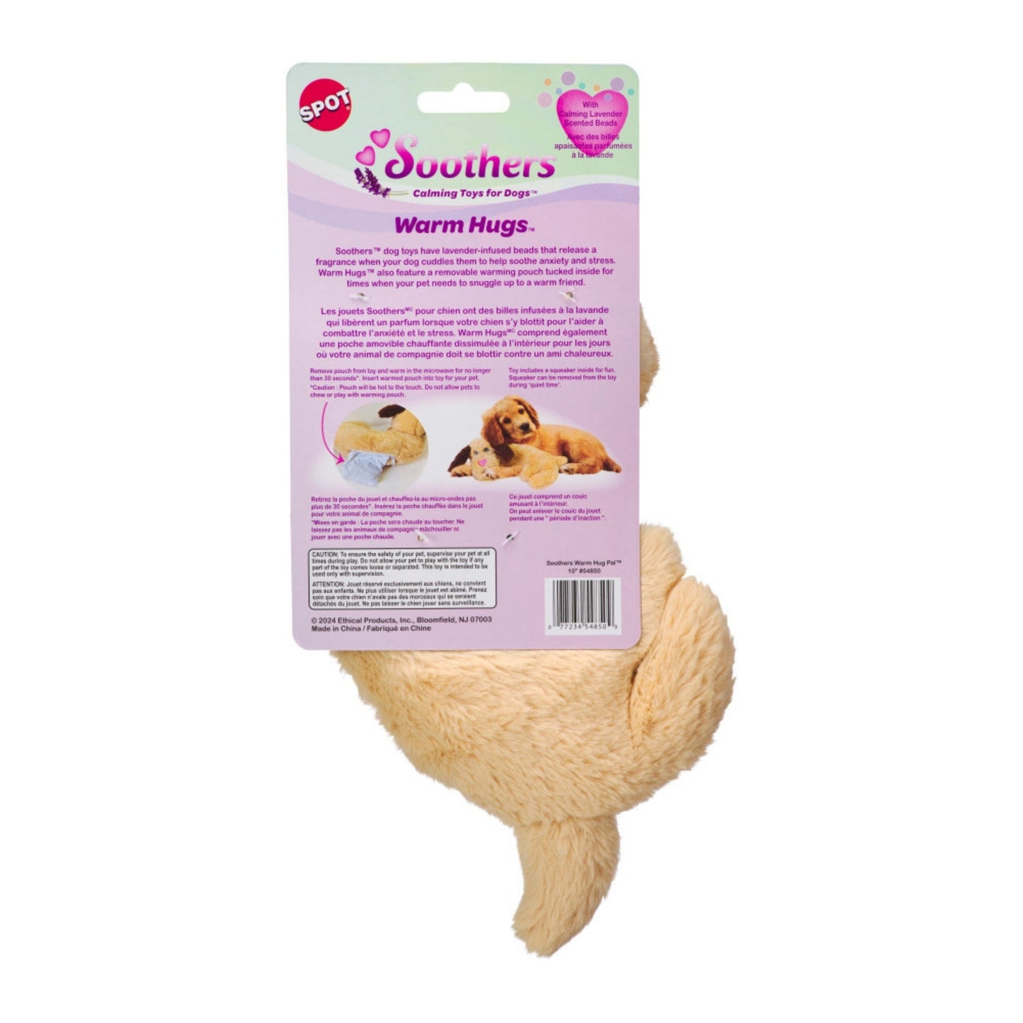 Spot Soothers Warm Hug Pal Dog Toy 10 in, view 3