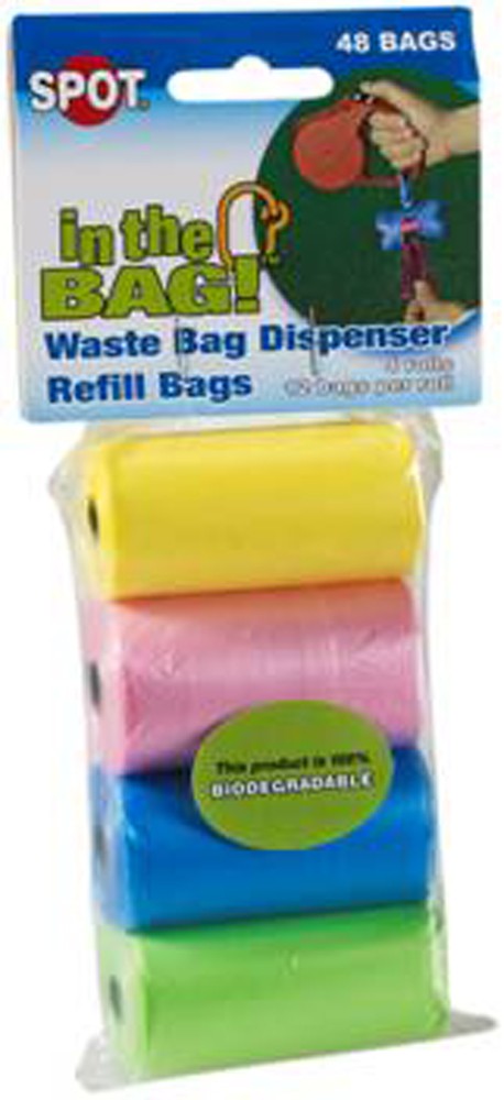 Spot in the Bag Refill Bags, Yellow, Pink, Green, Blue 4 ct