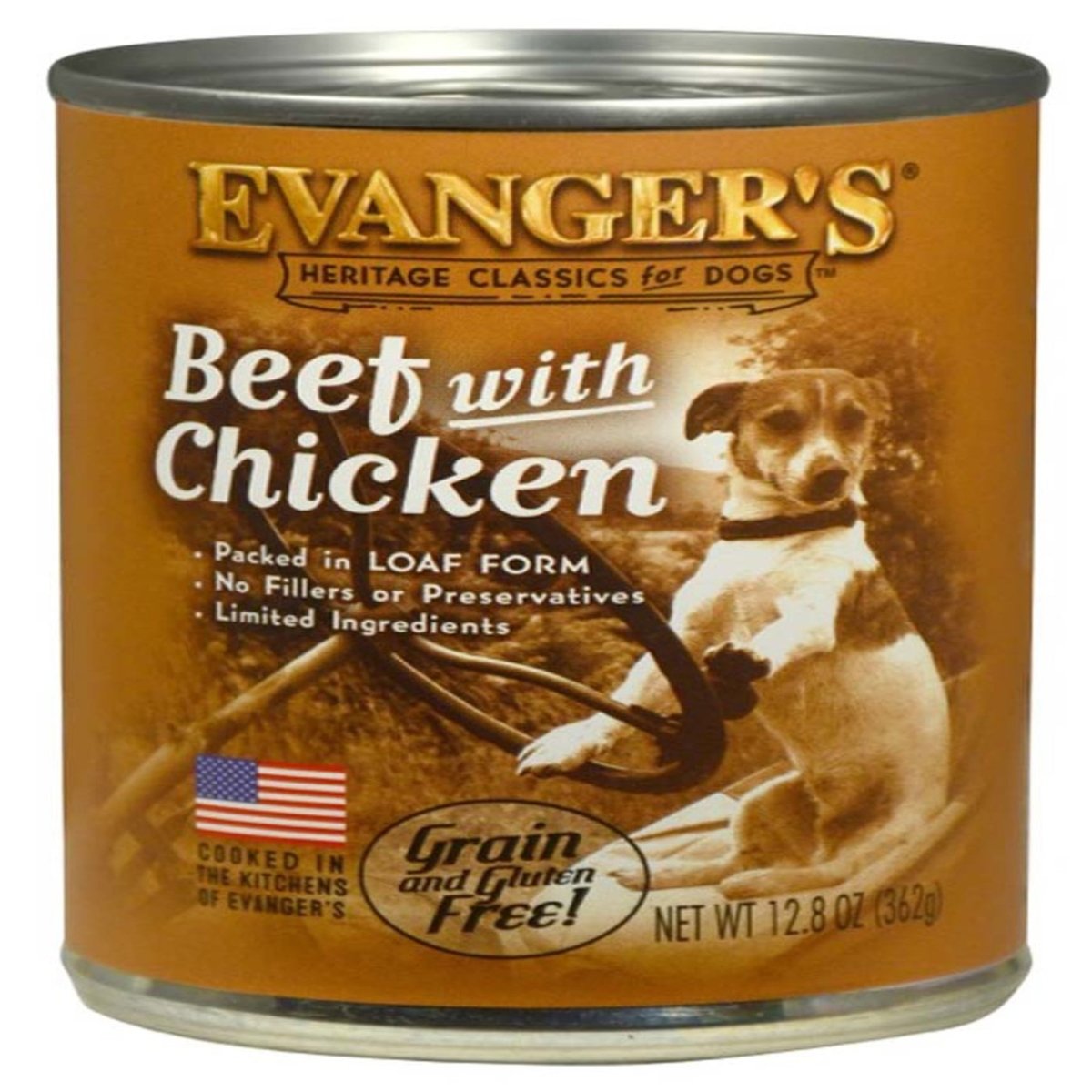 Evanger's Heritage Classic Wet Dog Food Beef w/Chicken 12.8oz 12pk - Pets Perfect