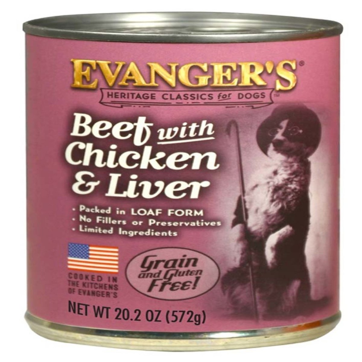 Evanger's Heritage Classic Wet Dog Food Beef, Chicken & Liver 20.2oz 12pk - Pets Perfect
